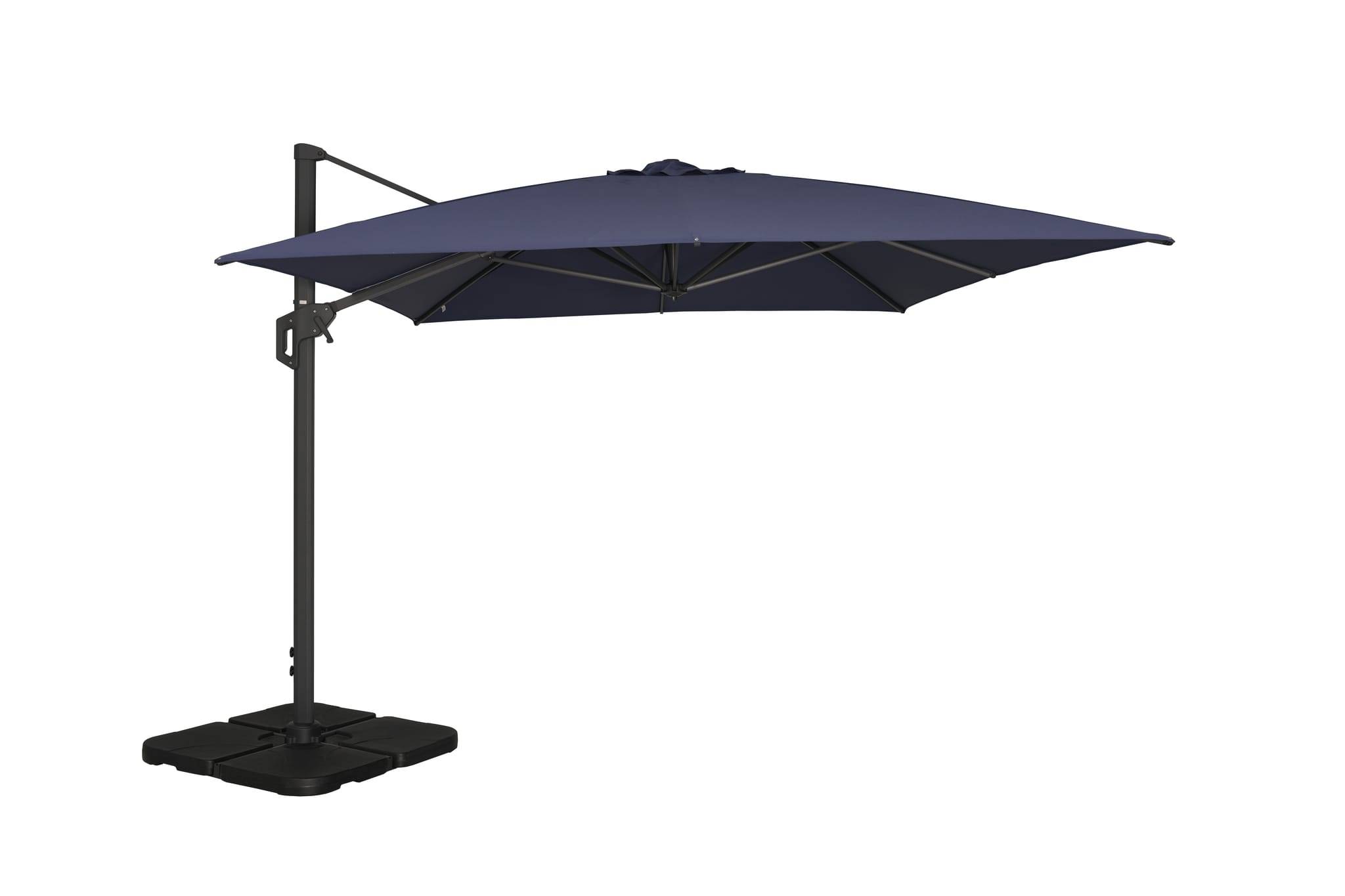 Ecloz - Parasol déport inclinable rectangle bleu 3x4m 210g/m² Ezio ECLOZ - Imagen 1