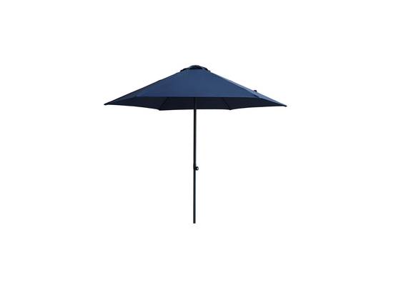 Ecloz - Parasol droit inclinable rond bleu Ø2,6m 210g/m² Easy Push ECLOZ - Image 2