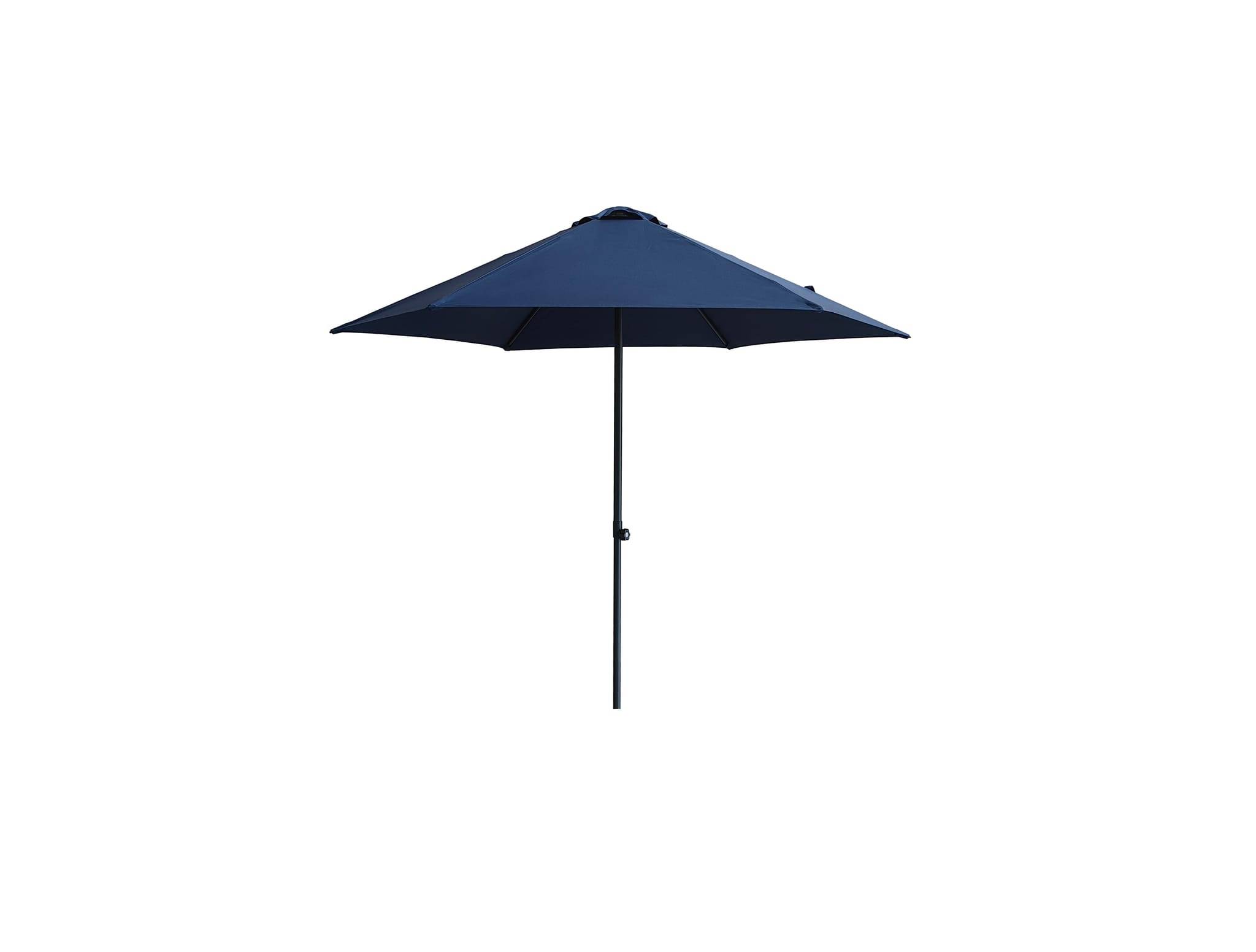 Ecloz - Parasol derecho inclinable redondo azul Ø2,6m 210g/m² Easy Push ECLOZ - Imagen 2