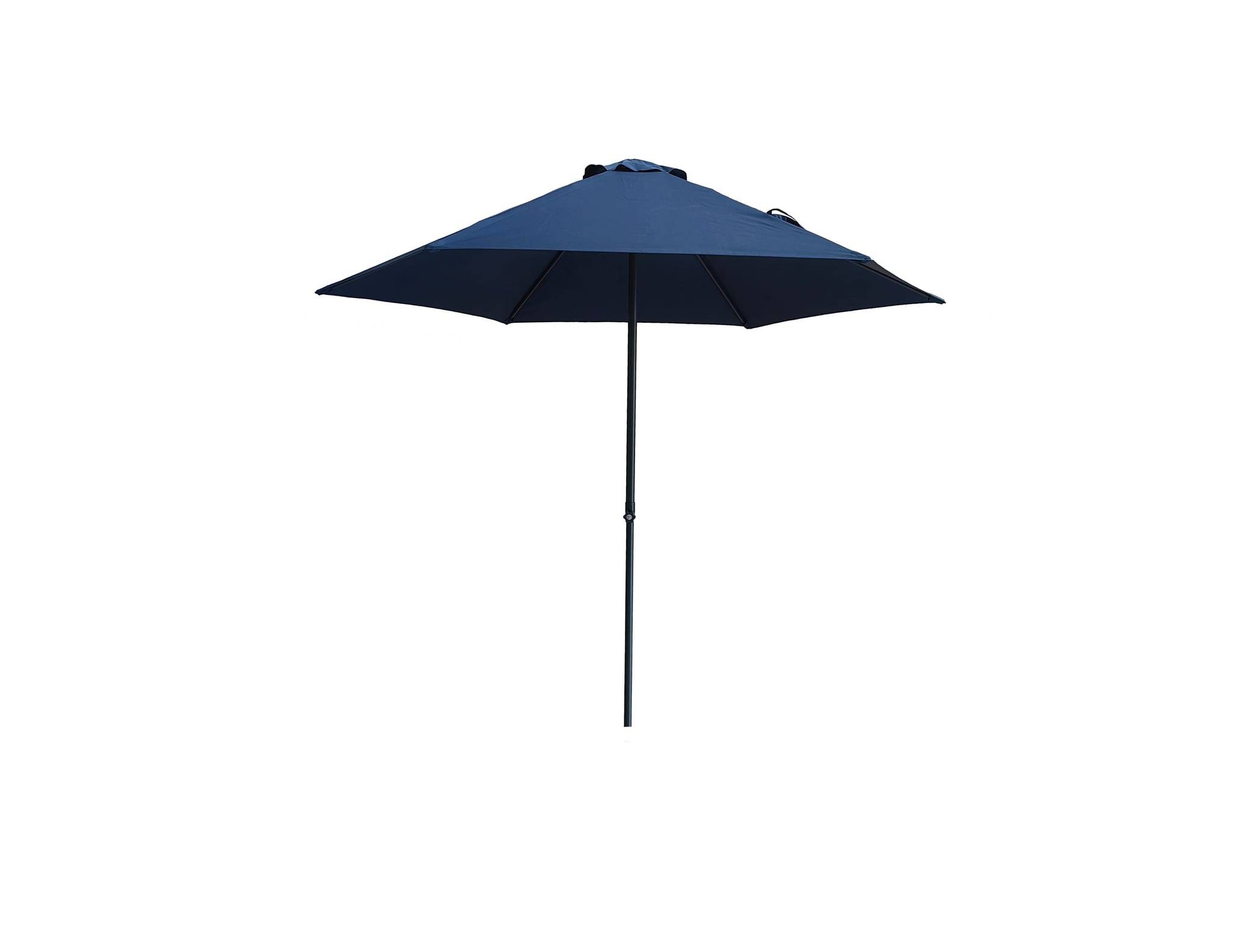 Ecloz - Parasol derecho inclinable redondo azul Ø2,6m 210g/m² Easy Push ECLOZ - Imagen 3