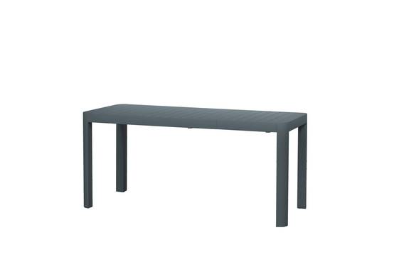 Ecloz - Table de jardin rectangulaire extensible alu anthracite 6/8 personnes Eneko ECLOZ - Image 1