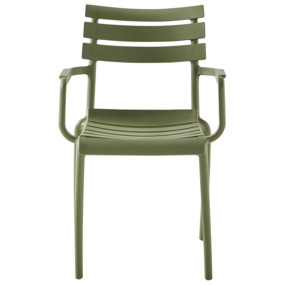 Ecloz - Fauteuil de jardin résine kaki Effie ECLOZ - Image 5