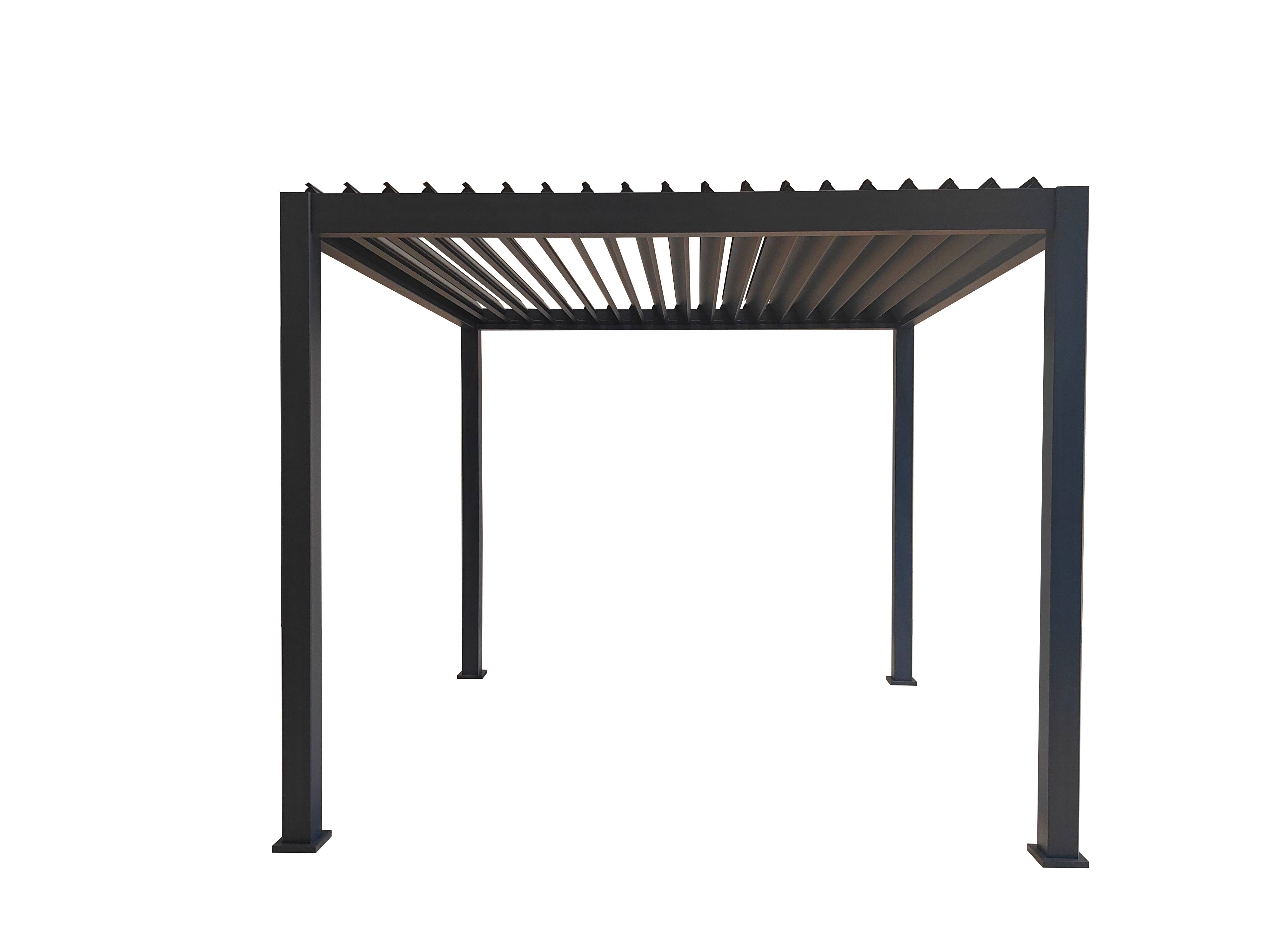 Ecloz - Pergola bioclimatique 3x3m aluminium anthracite ECLOZ - Imagen 3