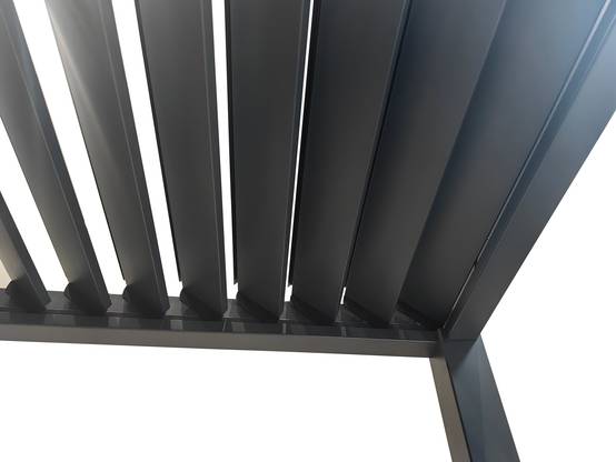 Ecloz - Pergola bioclimatique 3x3m aluminium anthracite ECLOZ - Image 11