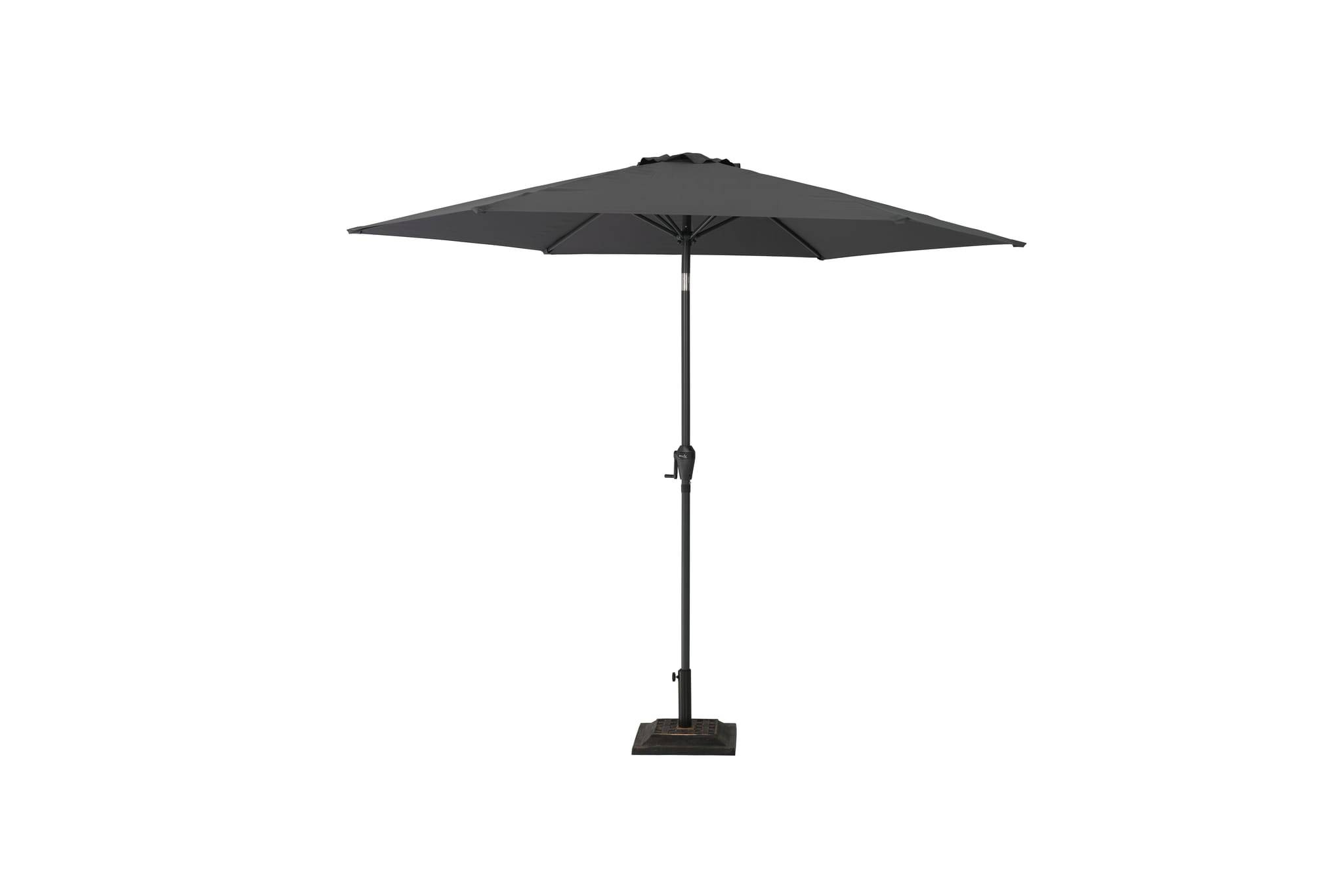 Ecloz - Parasol droit inclinable rond gris Ø3m 210g/m² Evan ECLOZ - Imagen 4