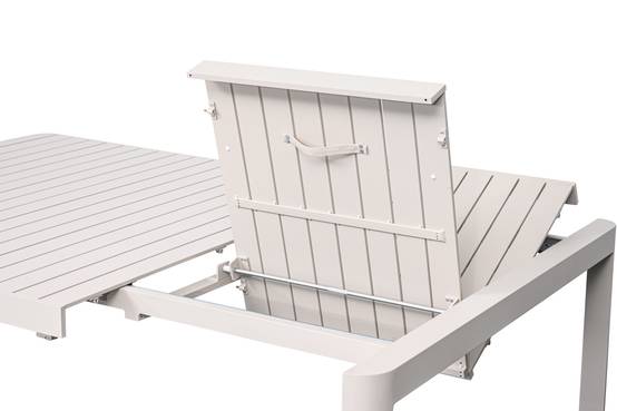 Ecloz - Table de jardin carrée extensible alu sable 6/8 personnes Eno - ECLOZ - Image 5