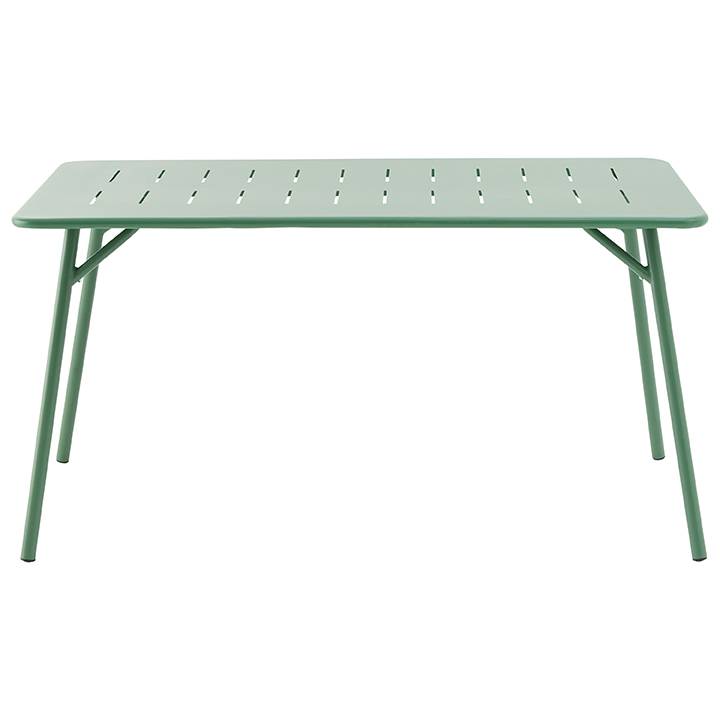Ecloz - Table de jardin rectangulaire acier verte 4 personnes Eze ECLOZ - Image 4