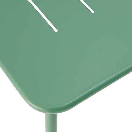Ecloz - Table de jardin rectangulaire acier verte 4 personnes Eze ECLOZ - Image 7
