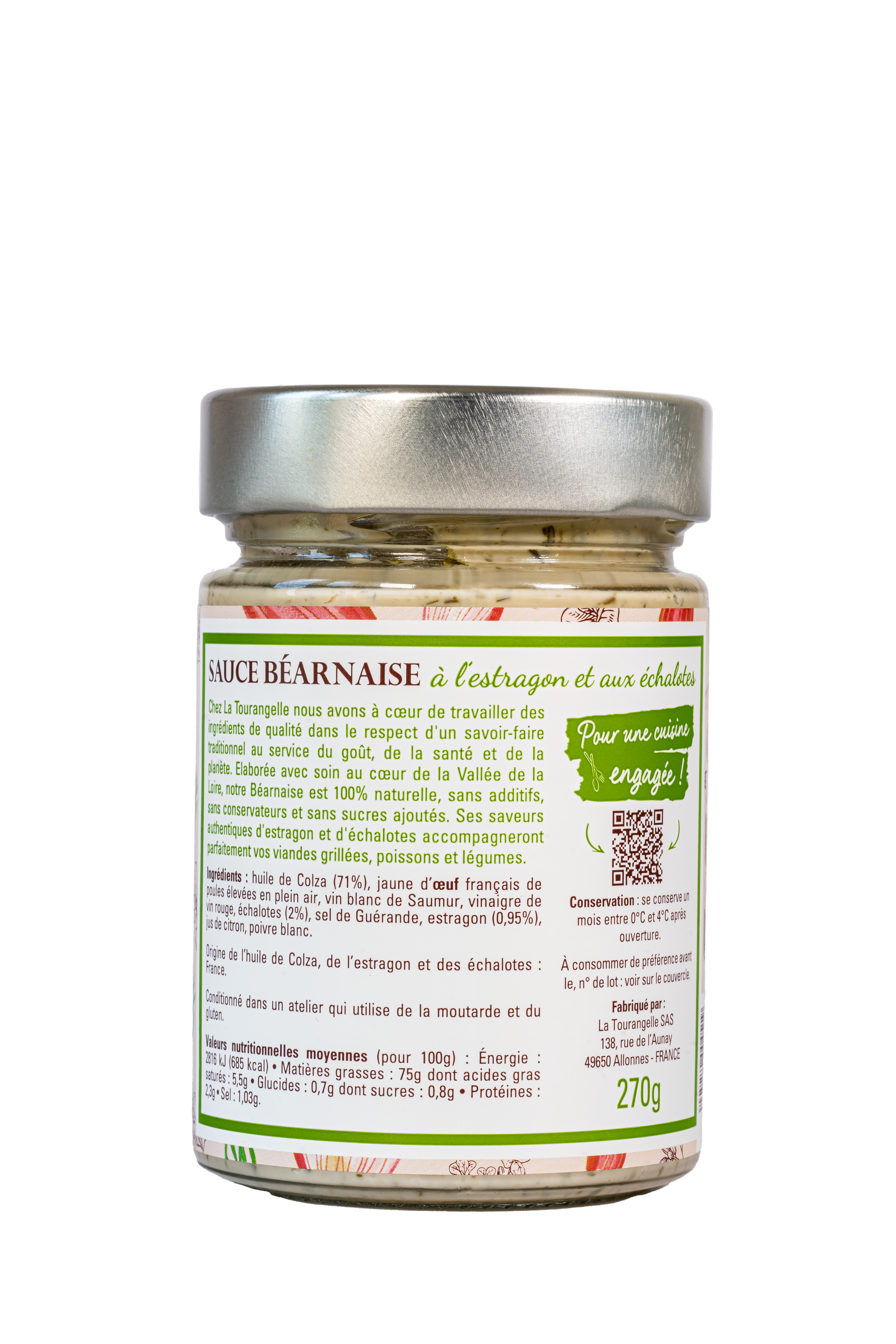 La Tourangelle - Sauce béarnaise 270 g - La Tourangelle - Imagen 2