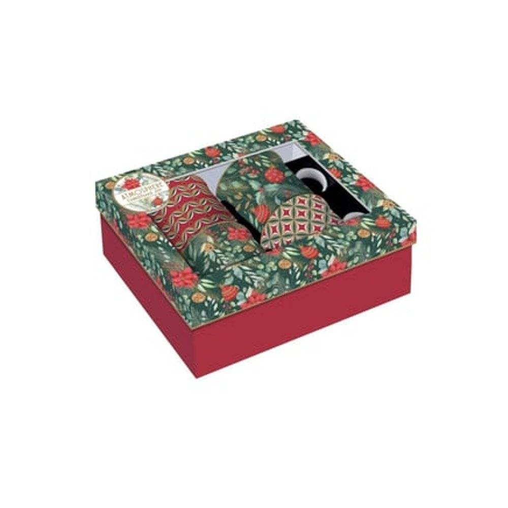 Coffret 4 mugs porcelaine fine 300 ml Christmas Joy - Easylife - Imagen 3