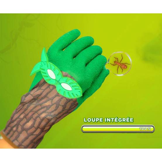 Gants enfant SUPERGREEN latex gris 6-8 ans modèle Immersion Nature - Rostaing - Image 3