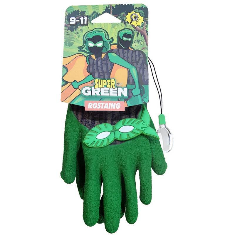 Gants enfant SUPERGREEN latex gris 6-8 ans modèle Immersion Nature - Rostaing - Imagen 1
