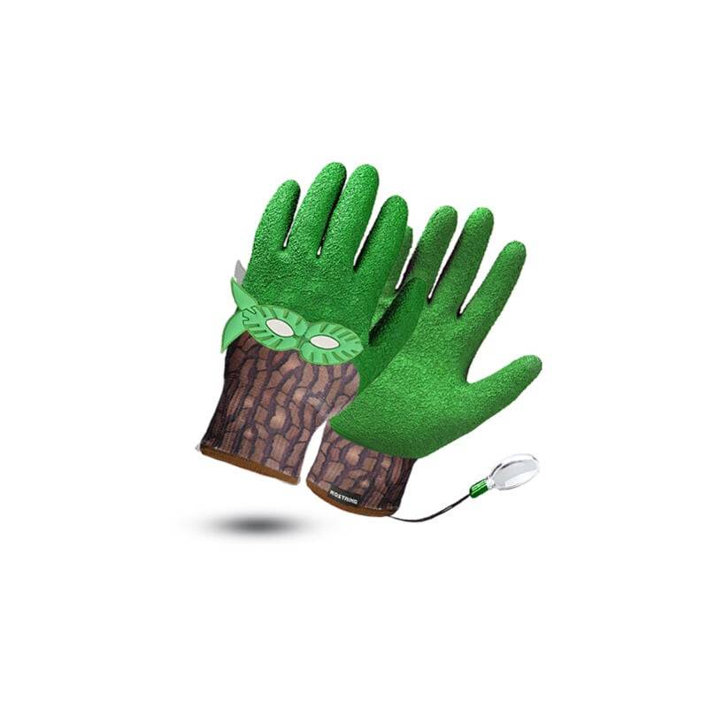 Gants enfant SUPERGREEN latex gris 6-8 ans modèle Immersion Nature - Rostaing - Imagen 2
