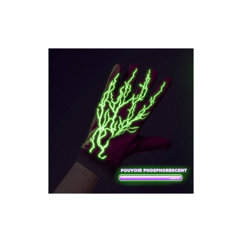 Gants enfant phosphorescents violet polyester S modèle SUPERELECTRO - Rostaing - Imagen 5
