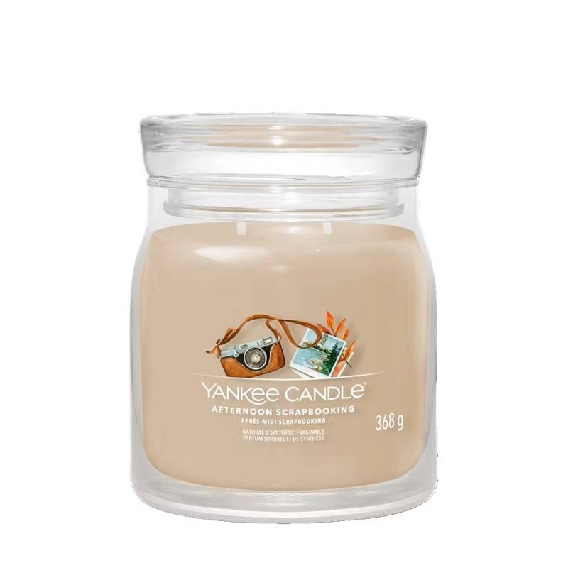 Yankee Candle - Bougie Afternoon Scrapbooking pot moyen 368 g - YANKEE CANDLE - Image 3