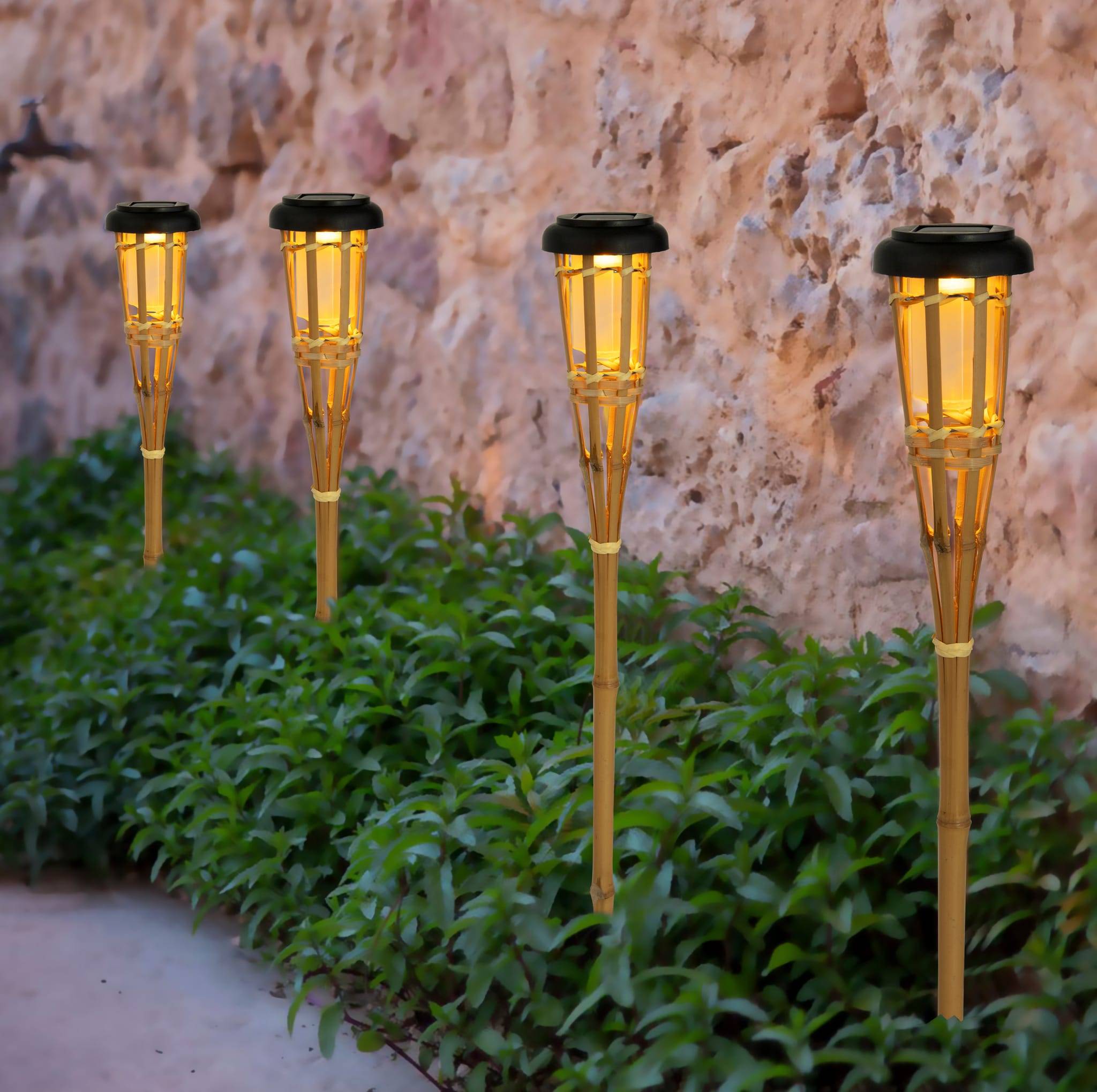 Ecloz - Baliza solar bambú llama 1 lumen - ECLOZ - Imagen 1
