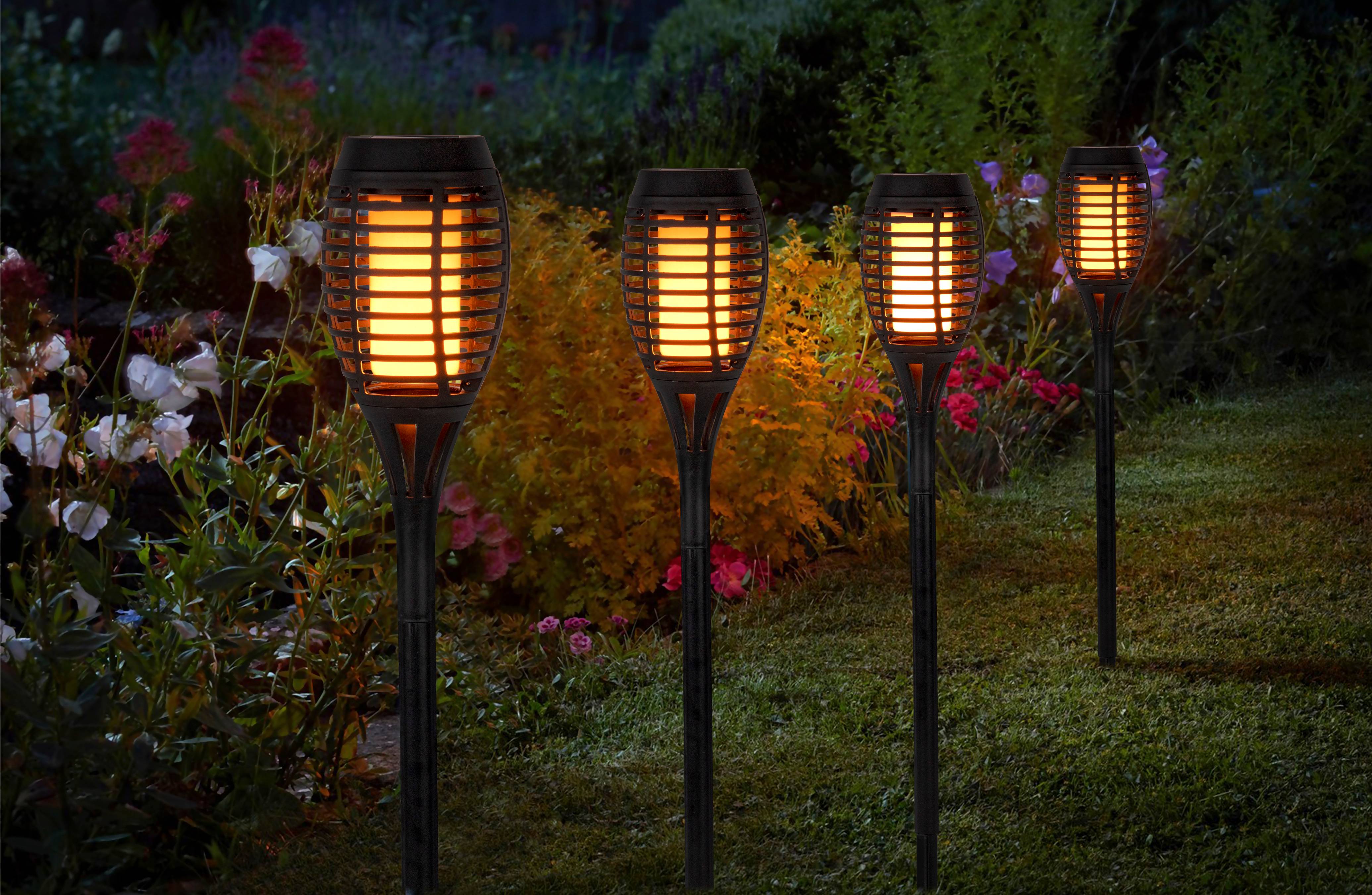 Ecloz - Balise solaire décorative torche flamme 1 lumen - ECLOZ - Image 1