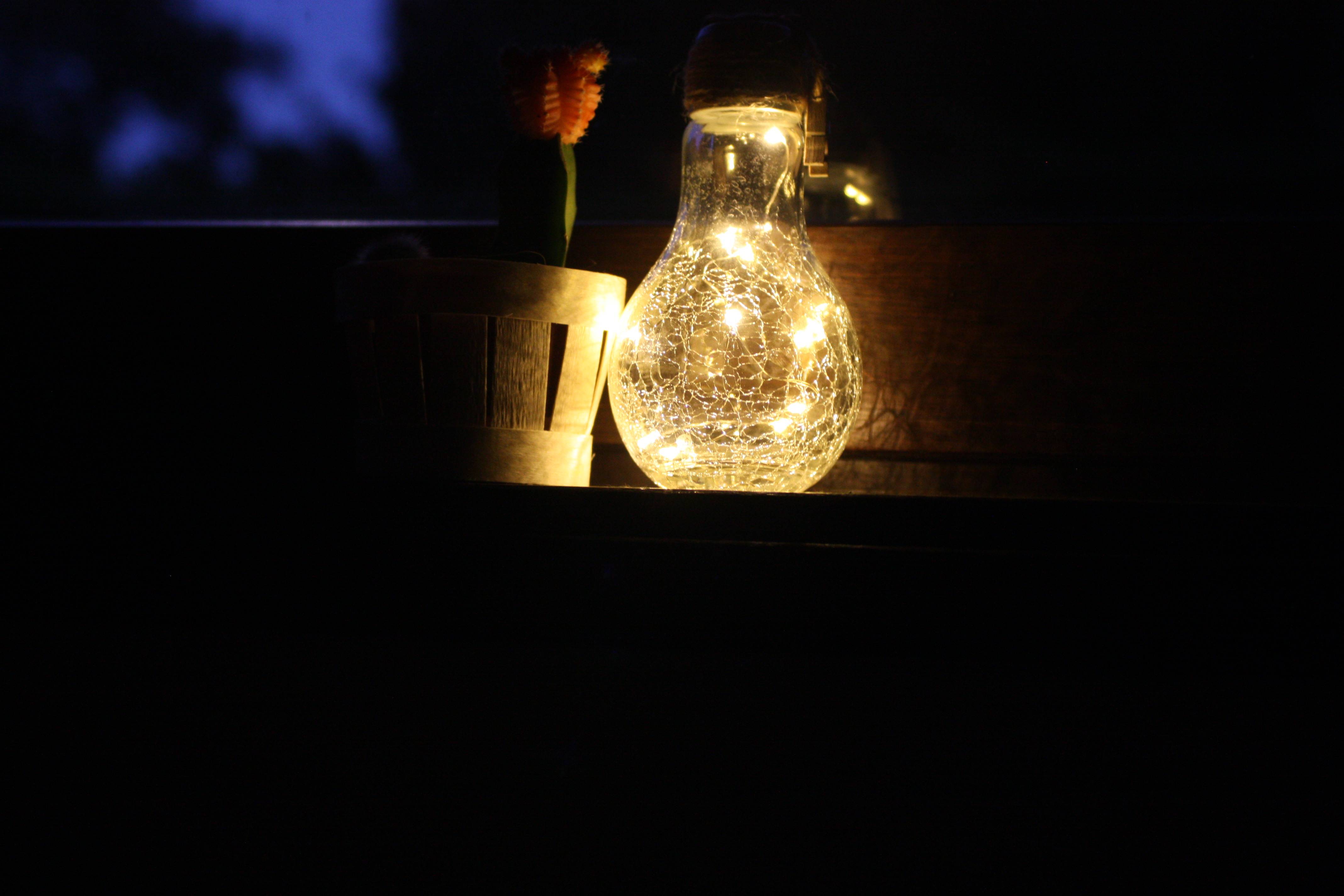 Ecloz - Ampoule solaire déco à poser verre craquelé 8 lumens - ECLOZ - Imagen 4