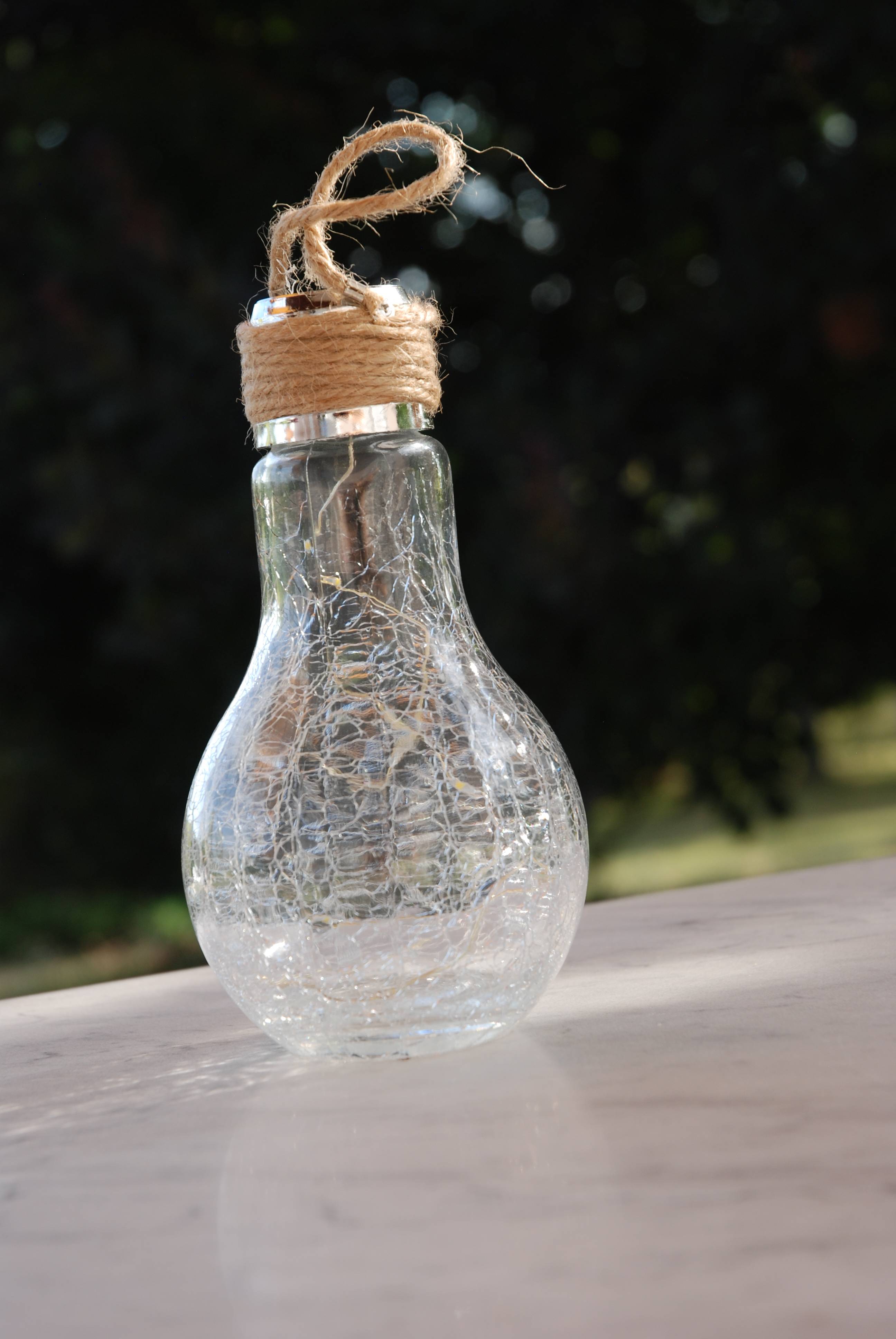 Ecloz - Ampoule solaire déco à poser verre craquelé 8 lumens - ECLOZ - Imagen 3