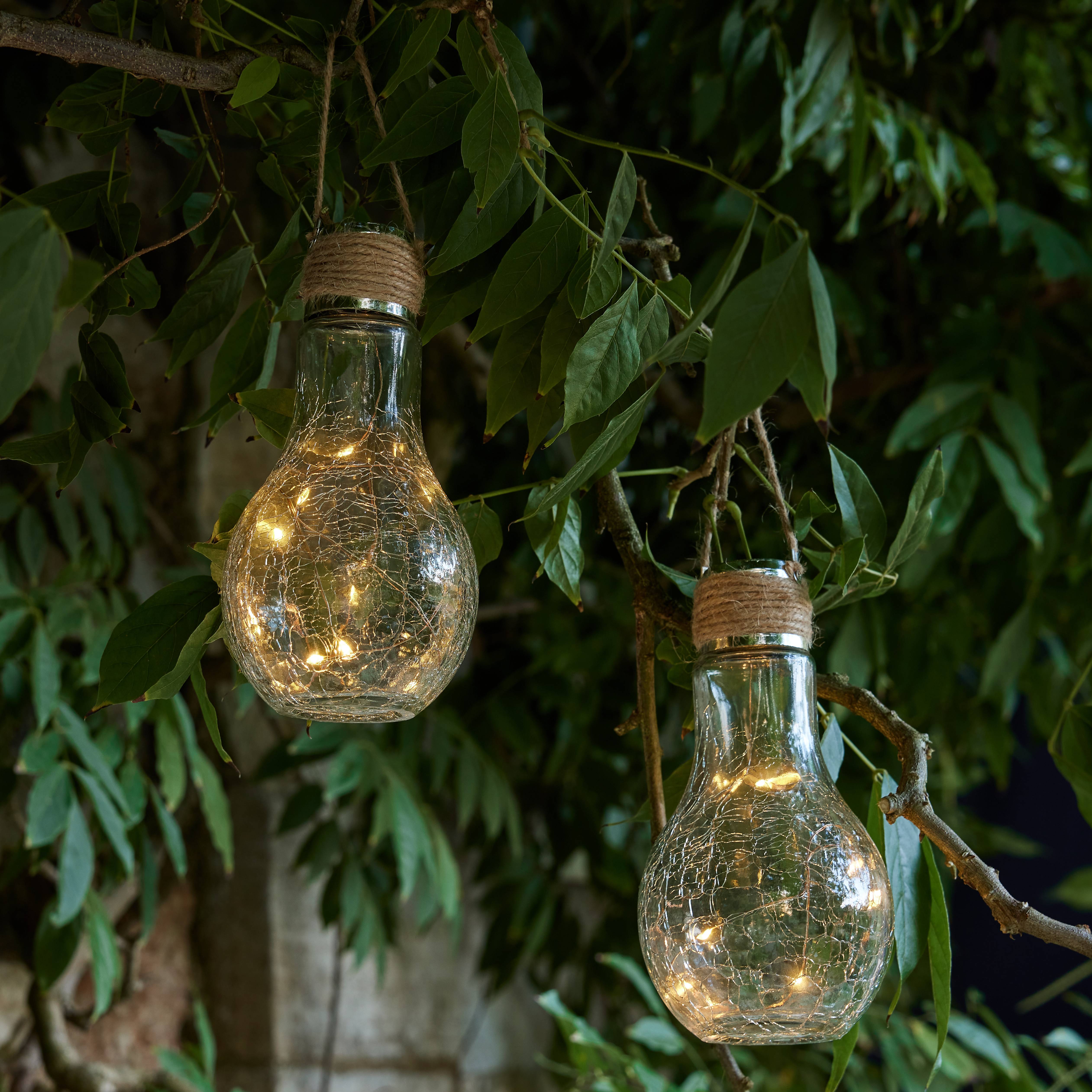 Ecloz - Ampoule solaire déco à poser verre craquelé 8 lumens - ECLOZ - Imagen 6