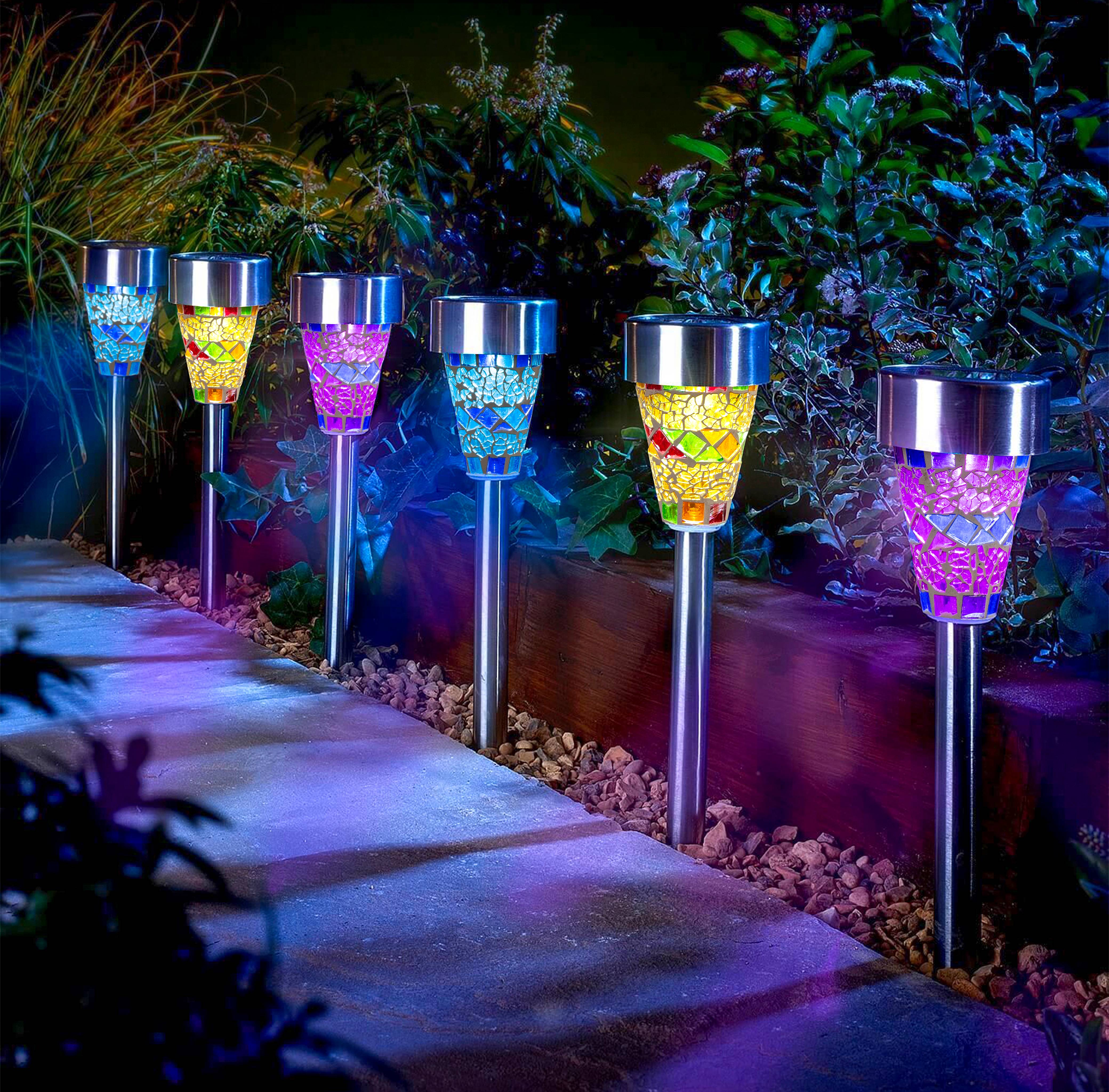 Ecloz - Balise solaire déco plastique 1 lumen rose - ECLOZ