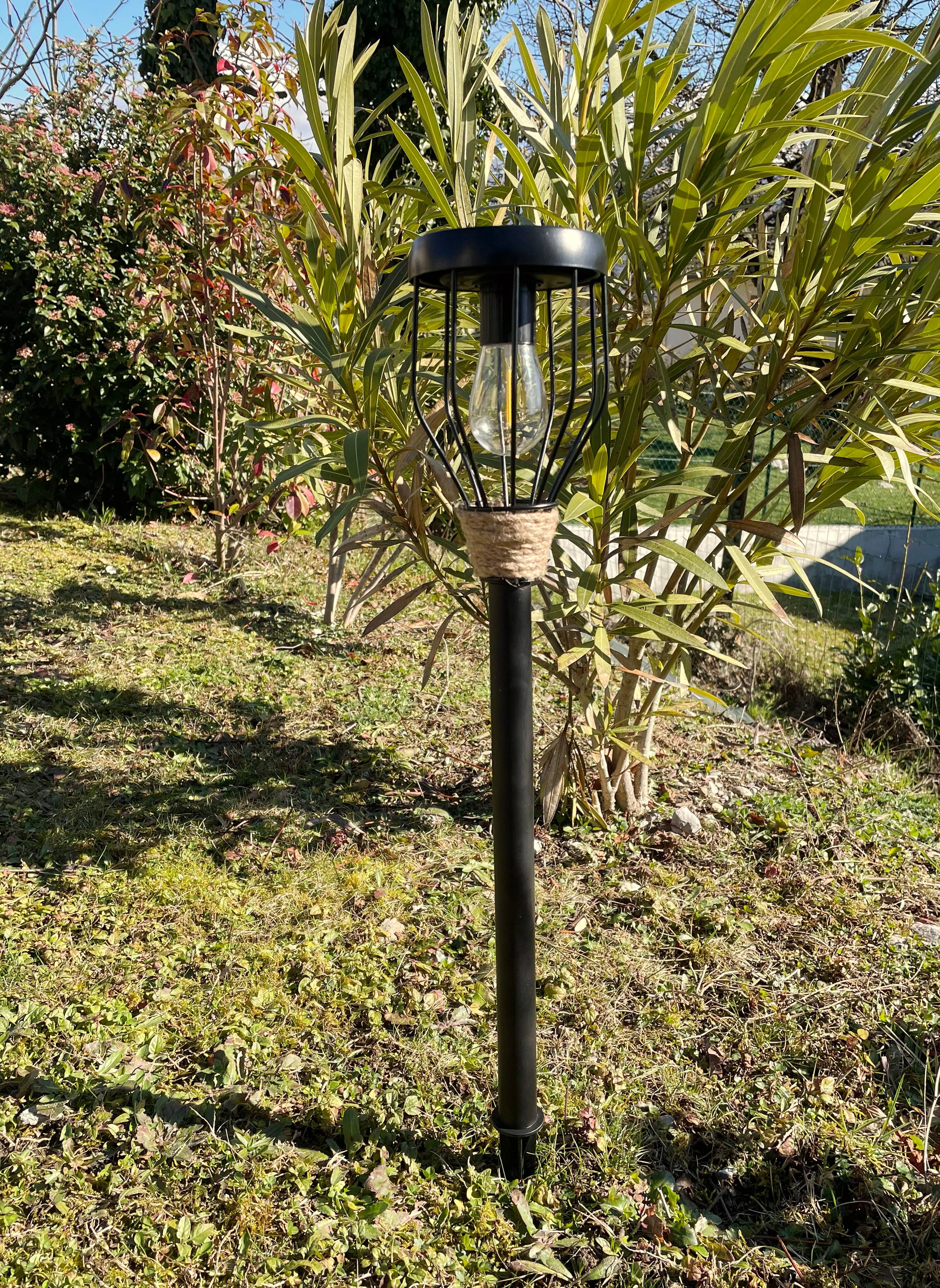 Ecloz - Baliza solar bombilla acero cuerda 10 lúmenes - ECLOZ - Imagen 4