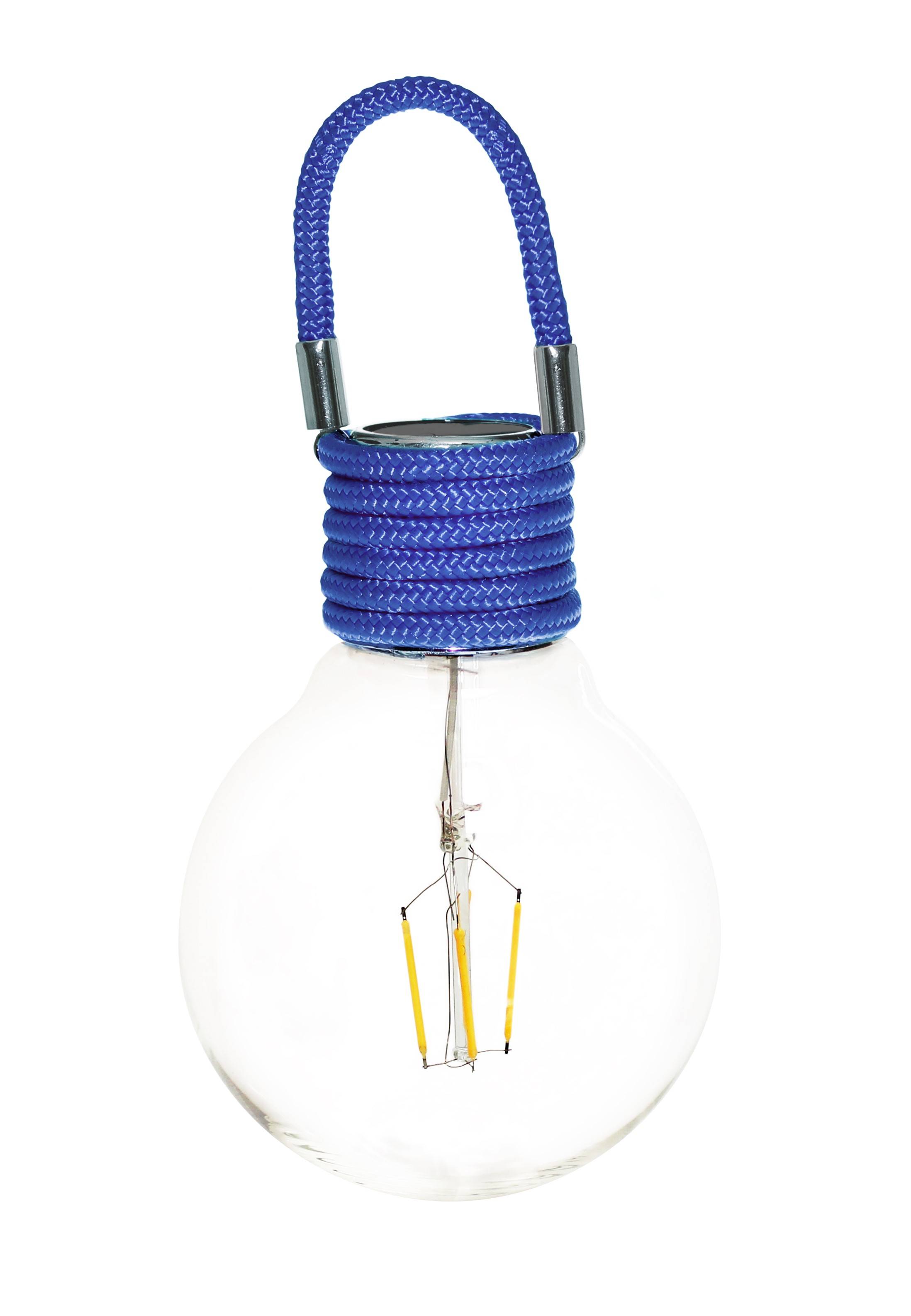 Ecloz - Ampoule solaire déco verre Ø 12 cm 4 lumens bleue - ECLOZ - Imagen 1