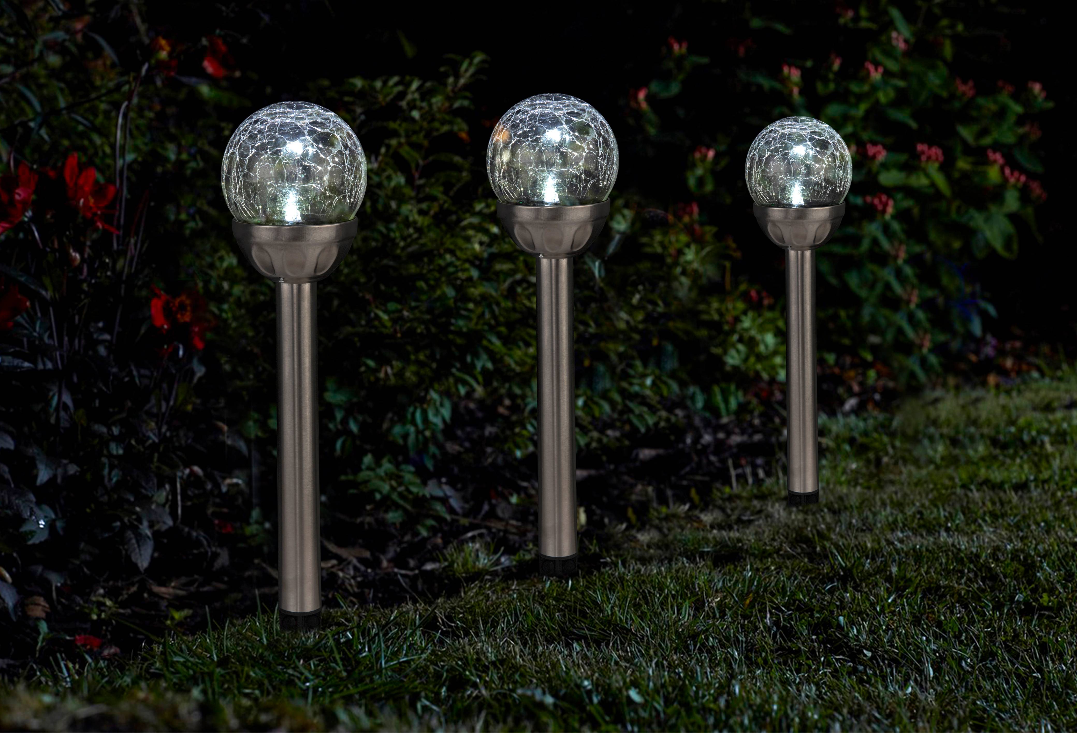 Ecloz - Balise solaire décorative verre craquelé 1 lumen petite/moyenne - ECLOZ
