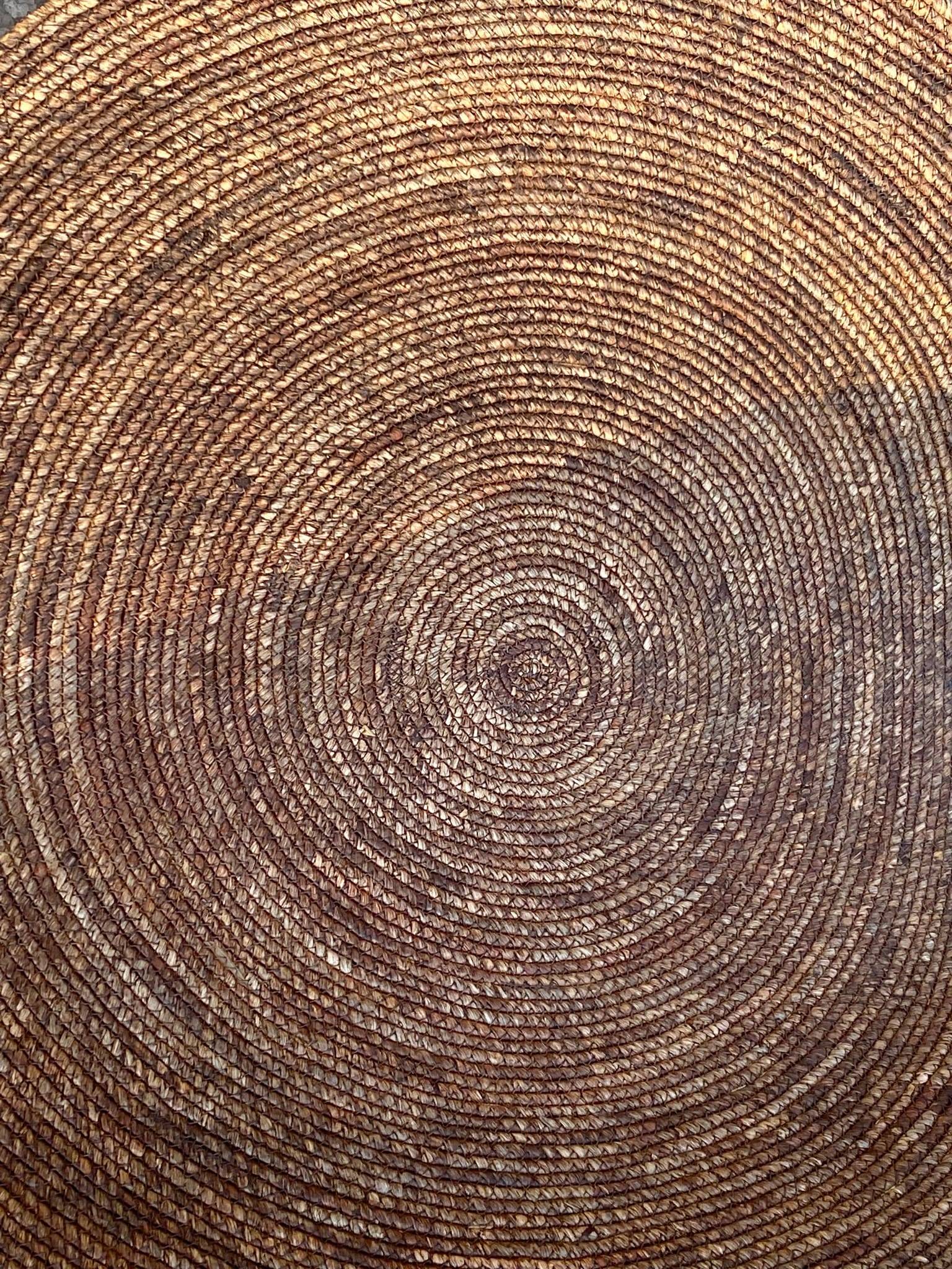 Ecloz - Tapis rond Ø 100 cm marron foncé - ECLOZ - Imagen 2