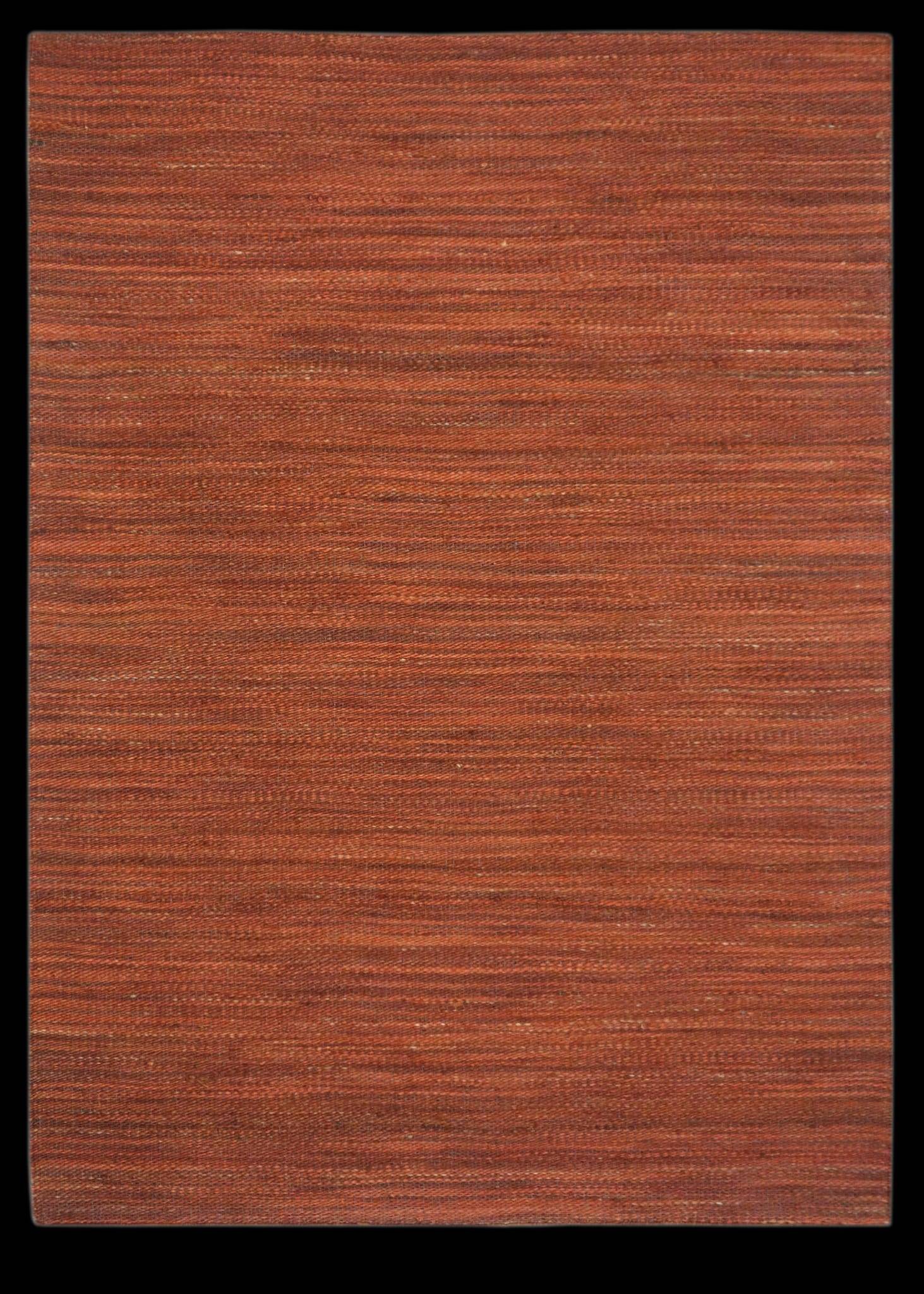 Ecloz - Tapis en coton et jute coloris brique 200x140 - ECLOZ