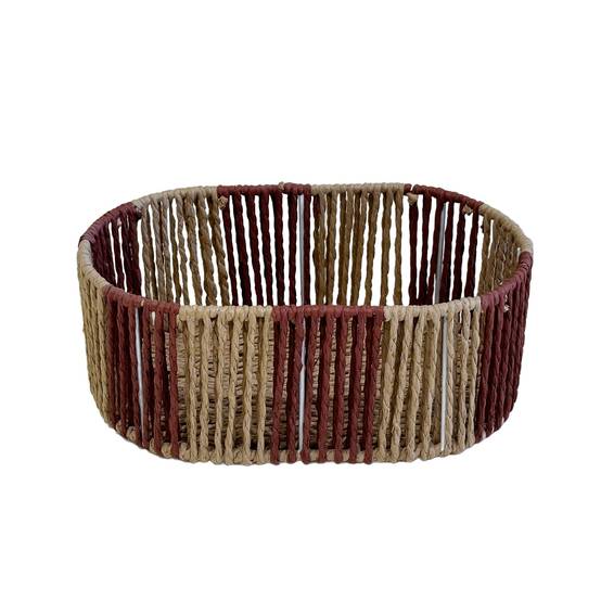 Ecloz - Panier ovale bordeaux H. 10 cm - ECLOZ