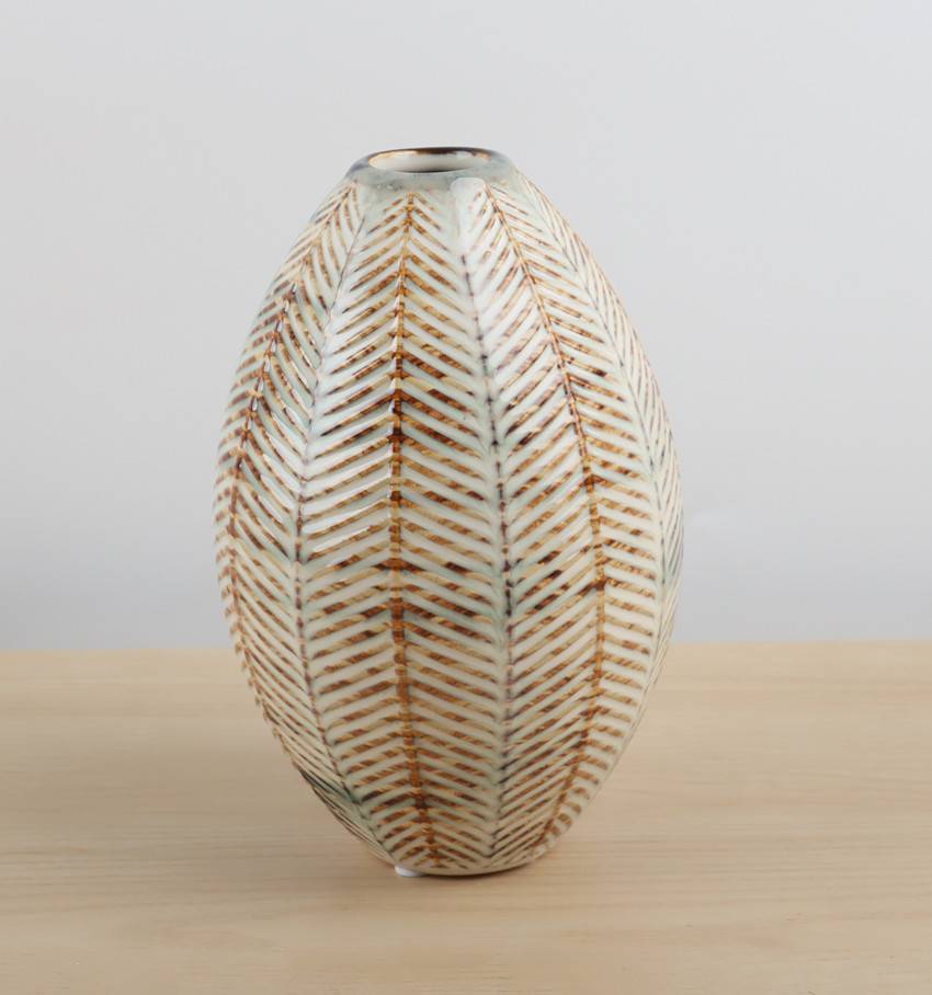Ecloz - Soliflore rond beige H. 18 cm - ECLOZ