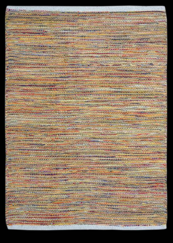 Ecloz - Tapis multicolore en coton et jute 80x50 - ECLOZ