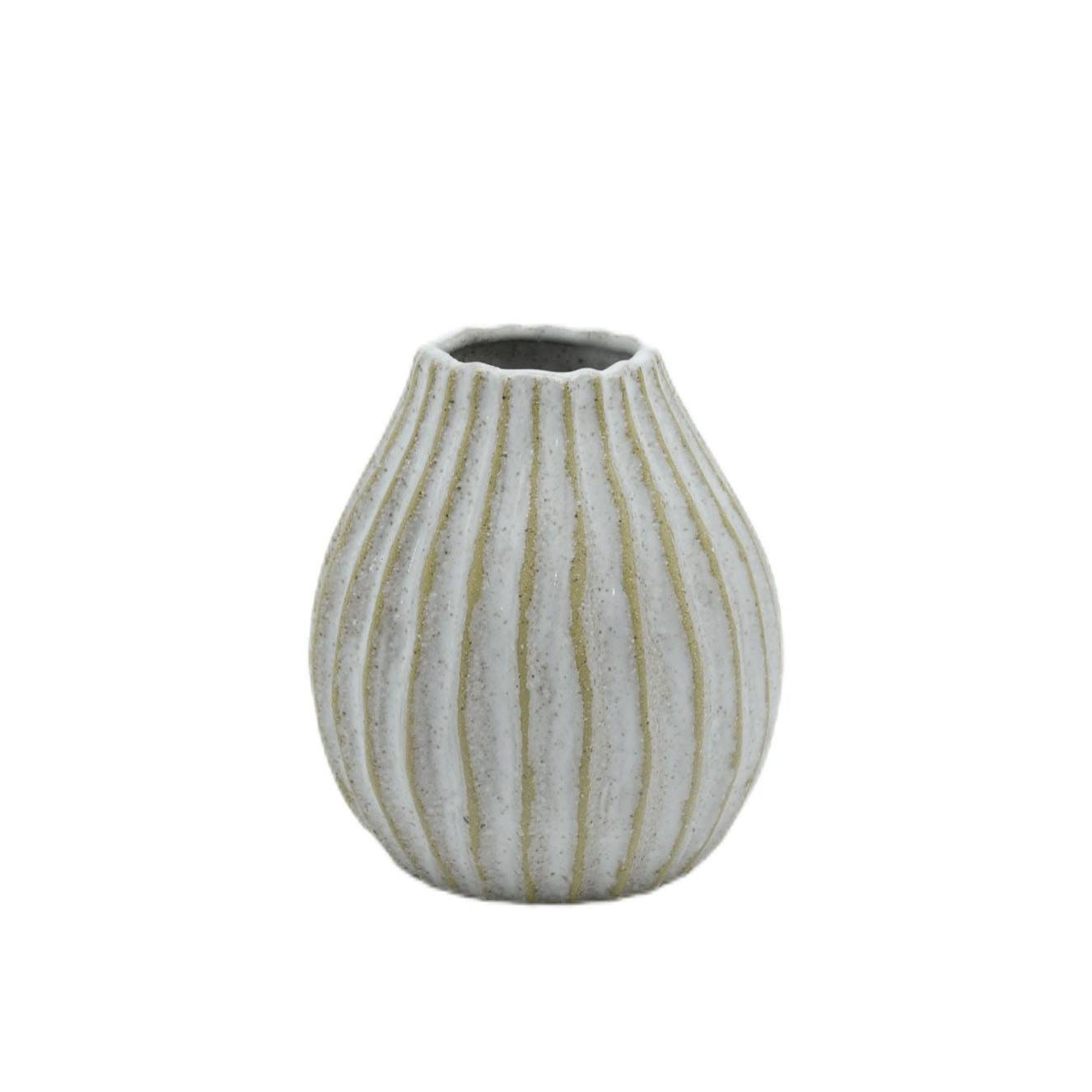 Ecloz - Vase beige strié - ECLOZ