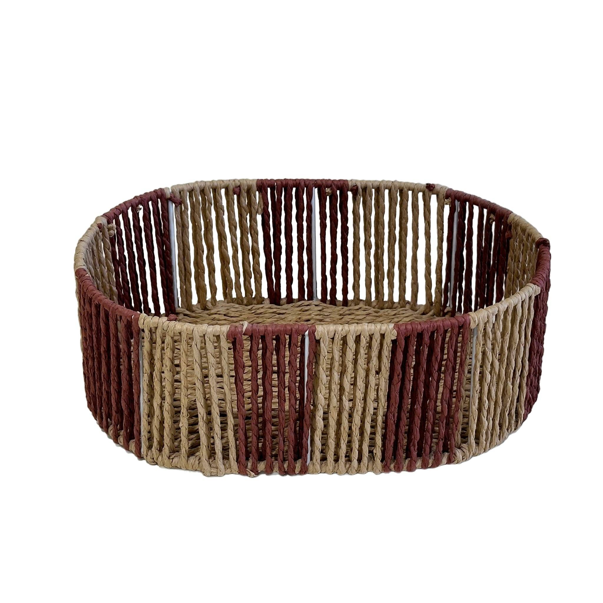 Ecloz - Panier ovale bordeaux H. 11 cm - ECLOZ