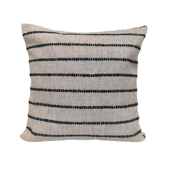 Ecloz - Coussin rayé vert - ECLOZ