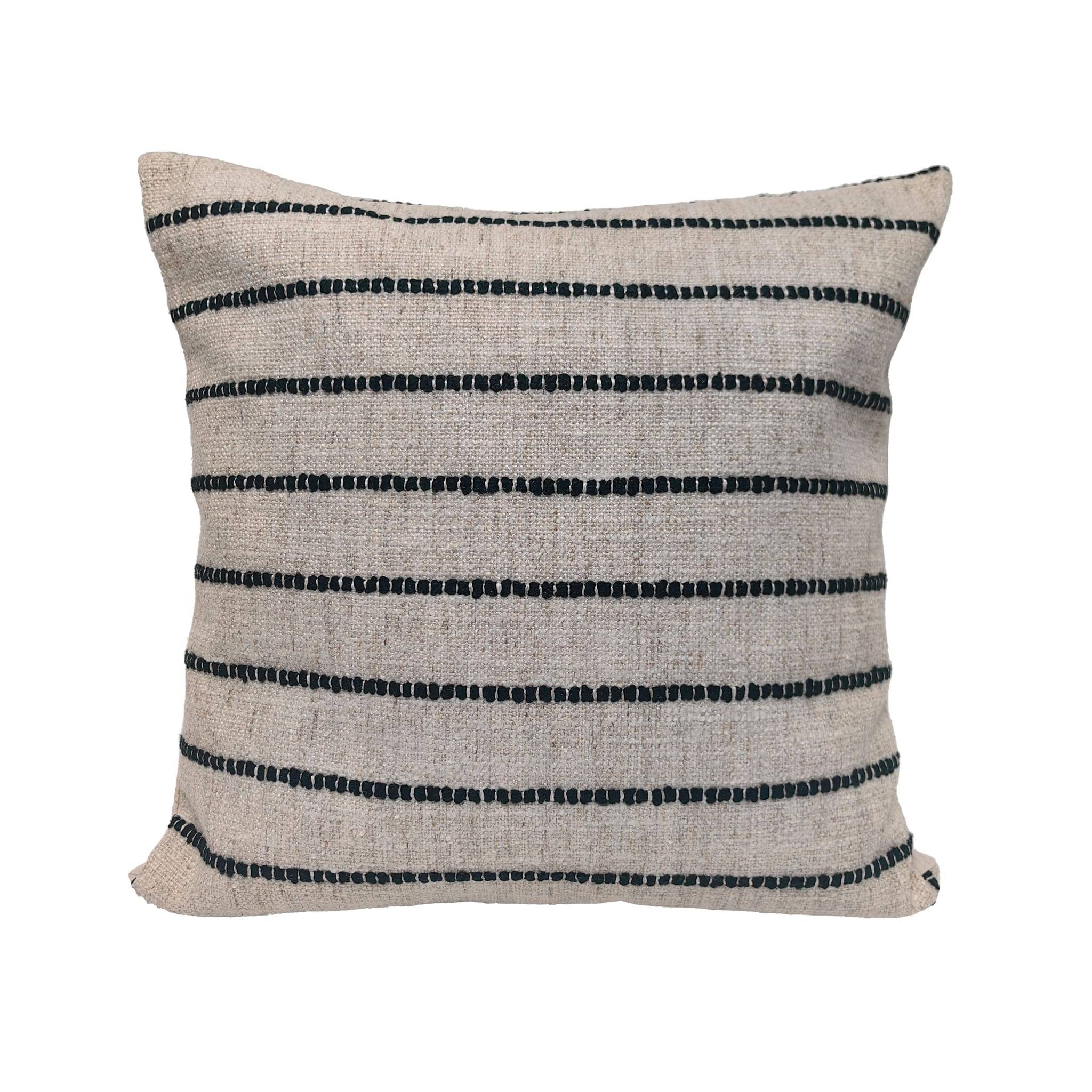 Ecloz - Coussin rayé vert - ECLOZ