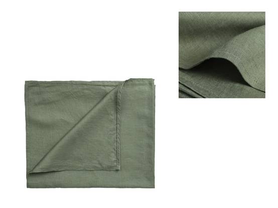 Ecloz - Nappe verte lin et coton - ECLOZ