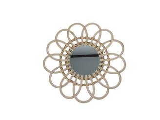 Ecloz - Miroir en rotin fleurs Ø41 cm - ECLOZ