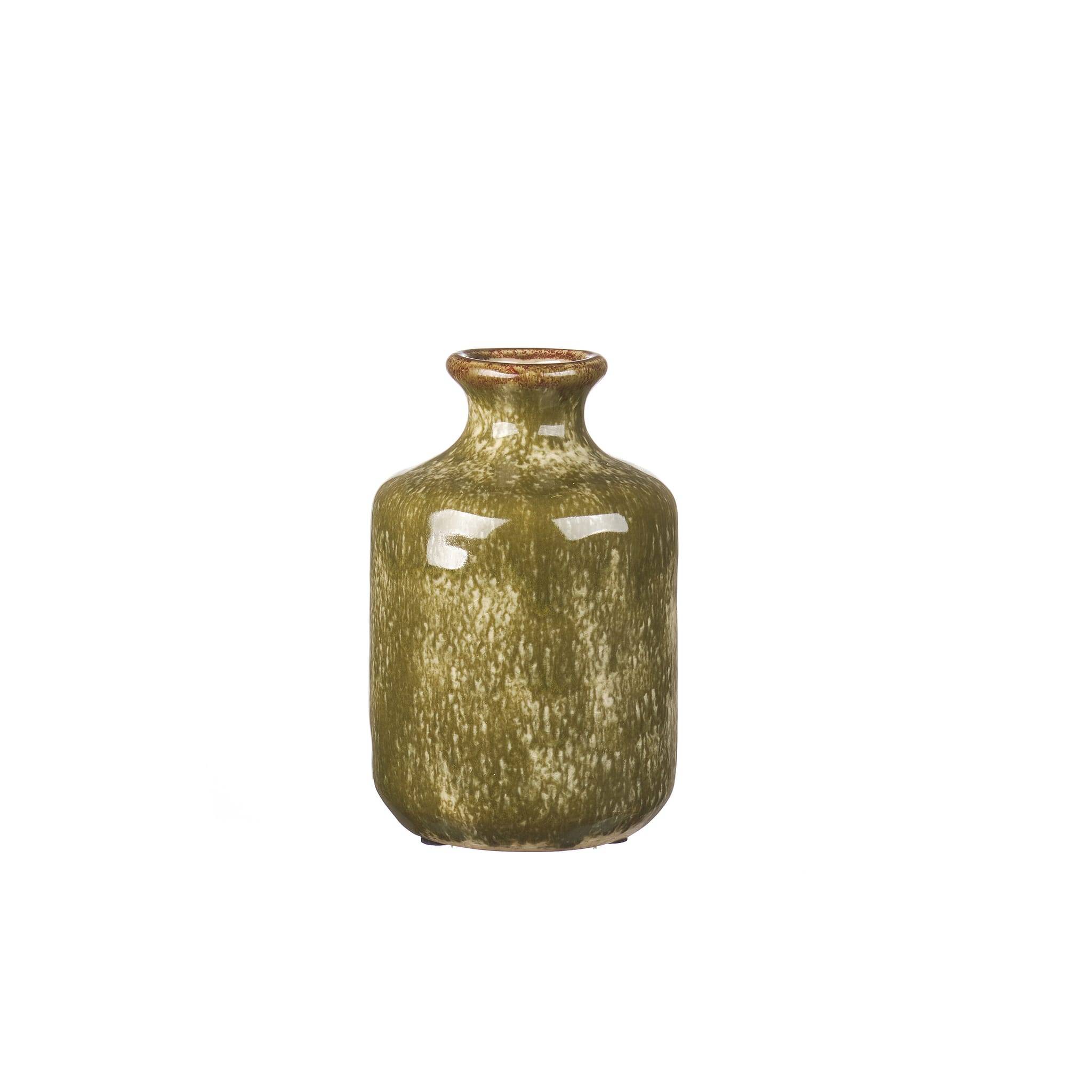 Ecloz - Vase en grès vert H. 17,5 cm - ECLOZ