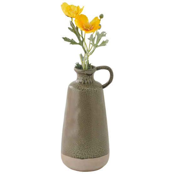 Ecloz - Vase vert foncé et beige H. 26 cm - ECLOZ - Image 2