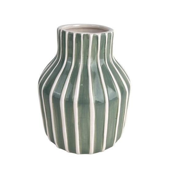 Ecloz - Vase vert clair et blanc - ECLOZ