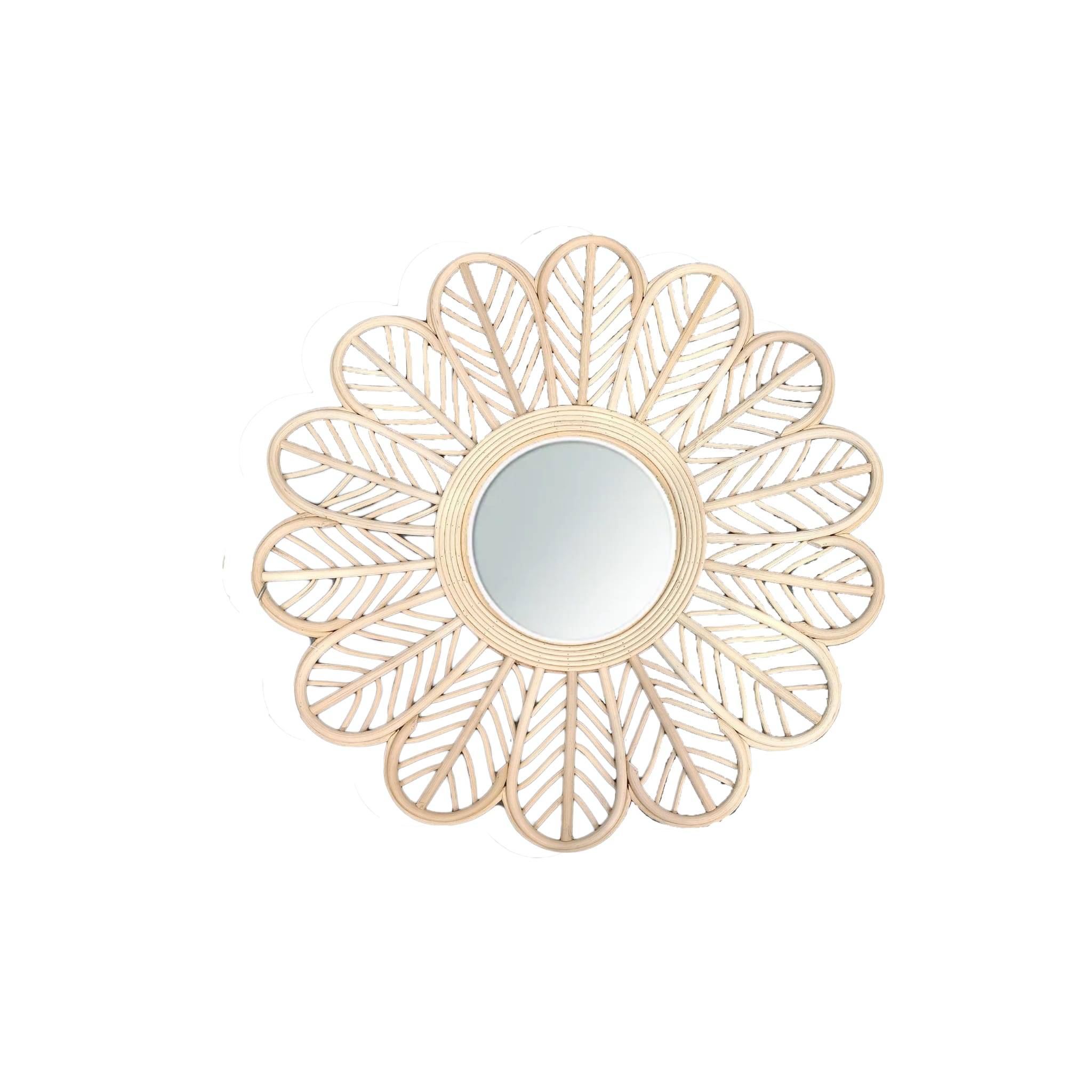 Ecloz - Miroir naturel fleurs Ø 49 cm - ECLOZ