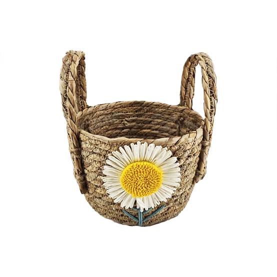 Ecloz - Panier fleurs jaune H. 22 cm - ECLOZ