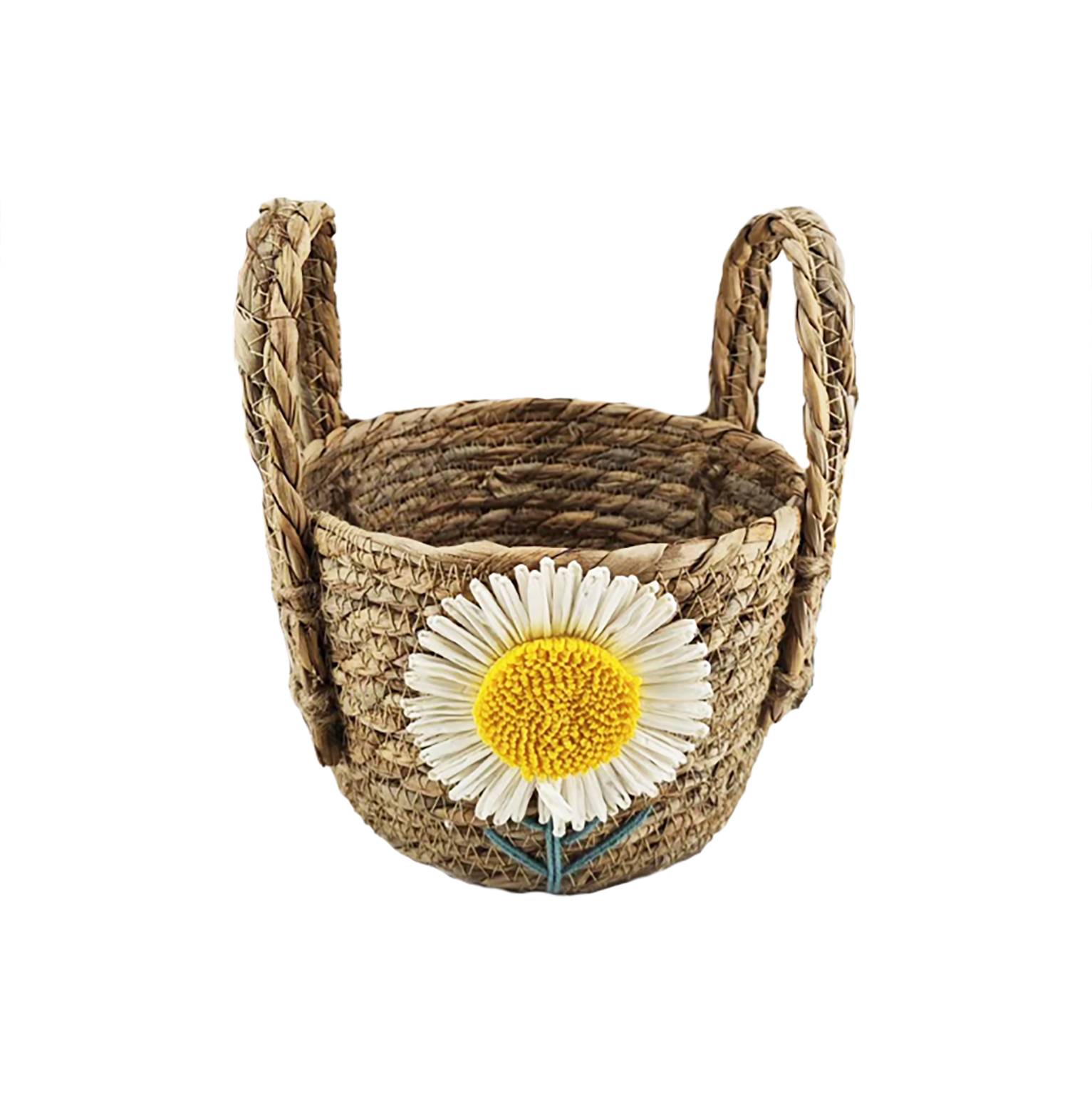 Ecloz - Panier fleurs jaune H. 22 cm - ECLOZ