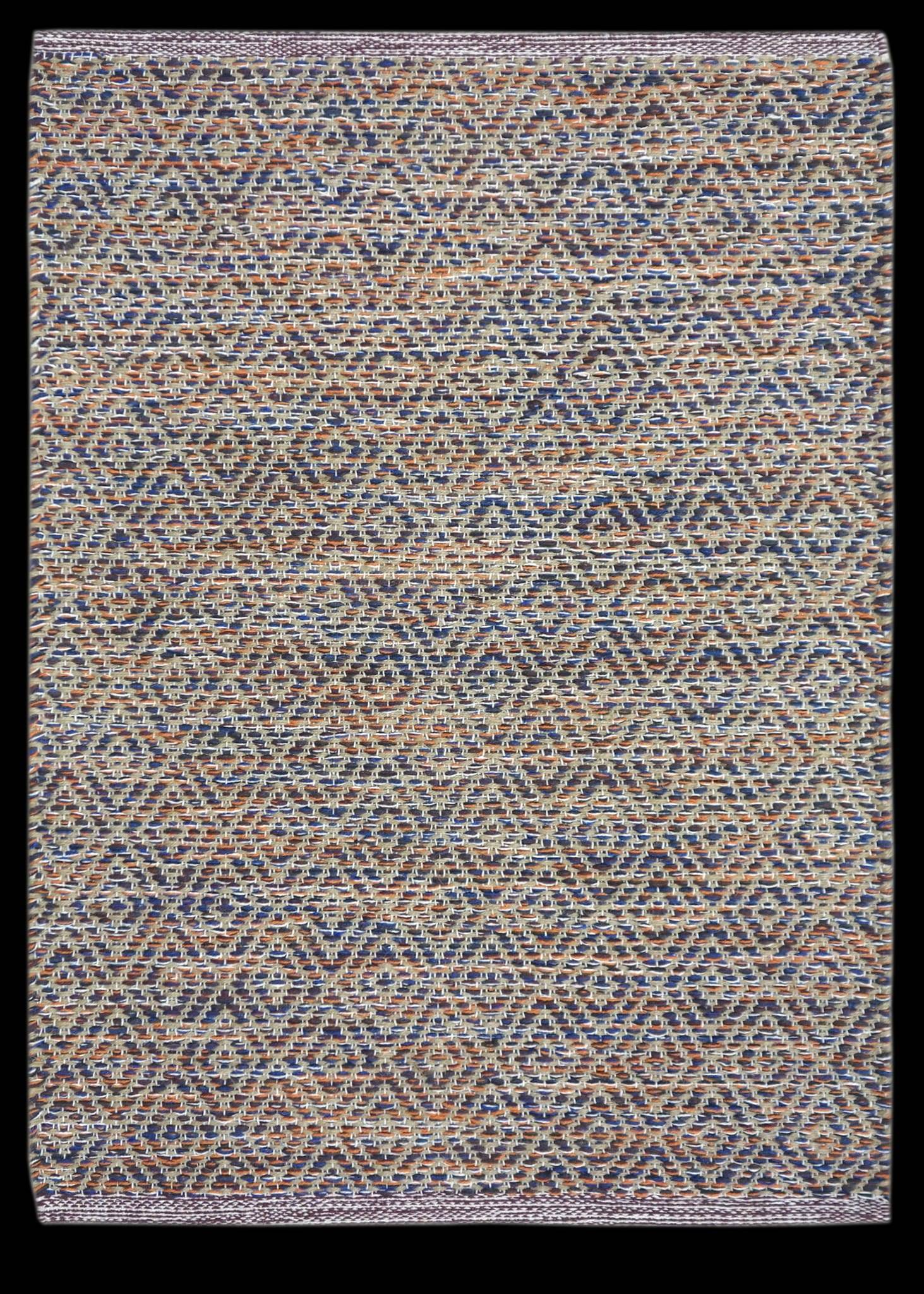 Ecloz - Tapis à losanges en coton et jute 80x50 - ECLOZ