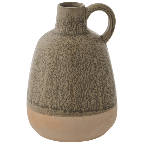 Ecloz - Vase vert foncé et beige H. 16 cm - ECLOZ - Image 2