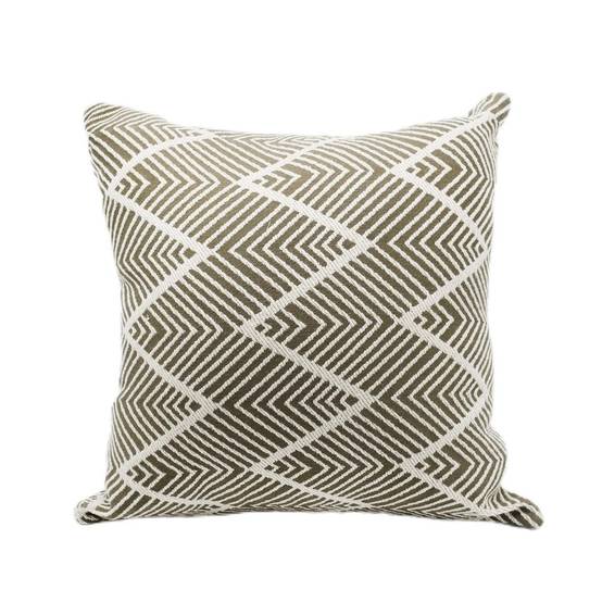 Ecloz - Coussin à rayures marron - ECLOZ