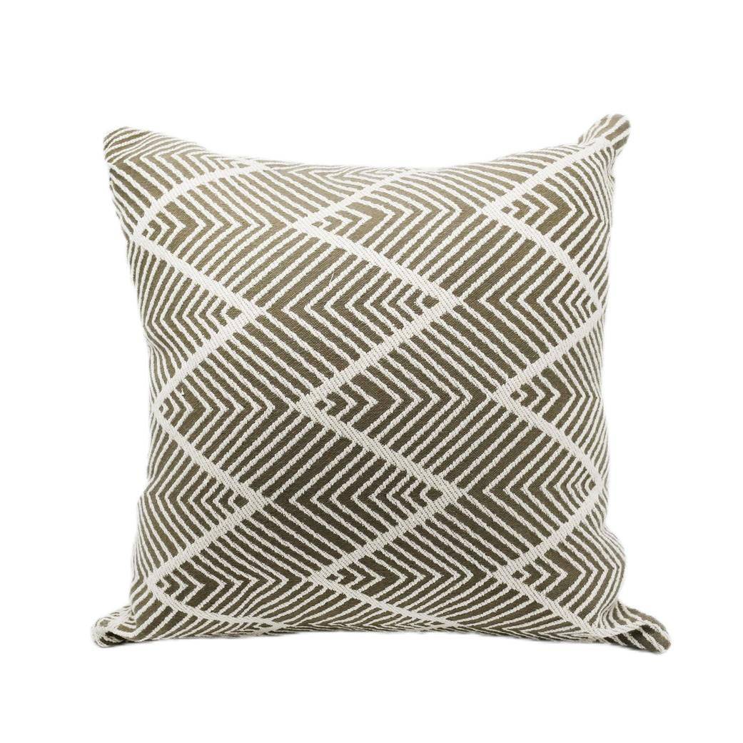 Ecloz - Coussin à rayures marron - ECLOZ
