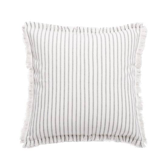 Ecloz - Coussin carré rayé gris - ECLOZ